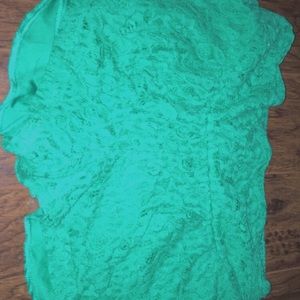 Green bebop lace shorts